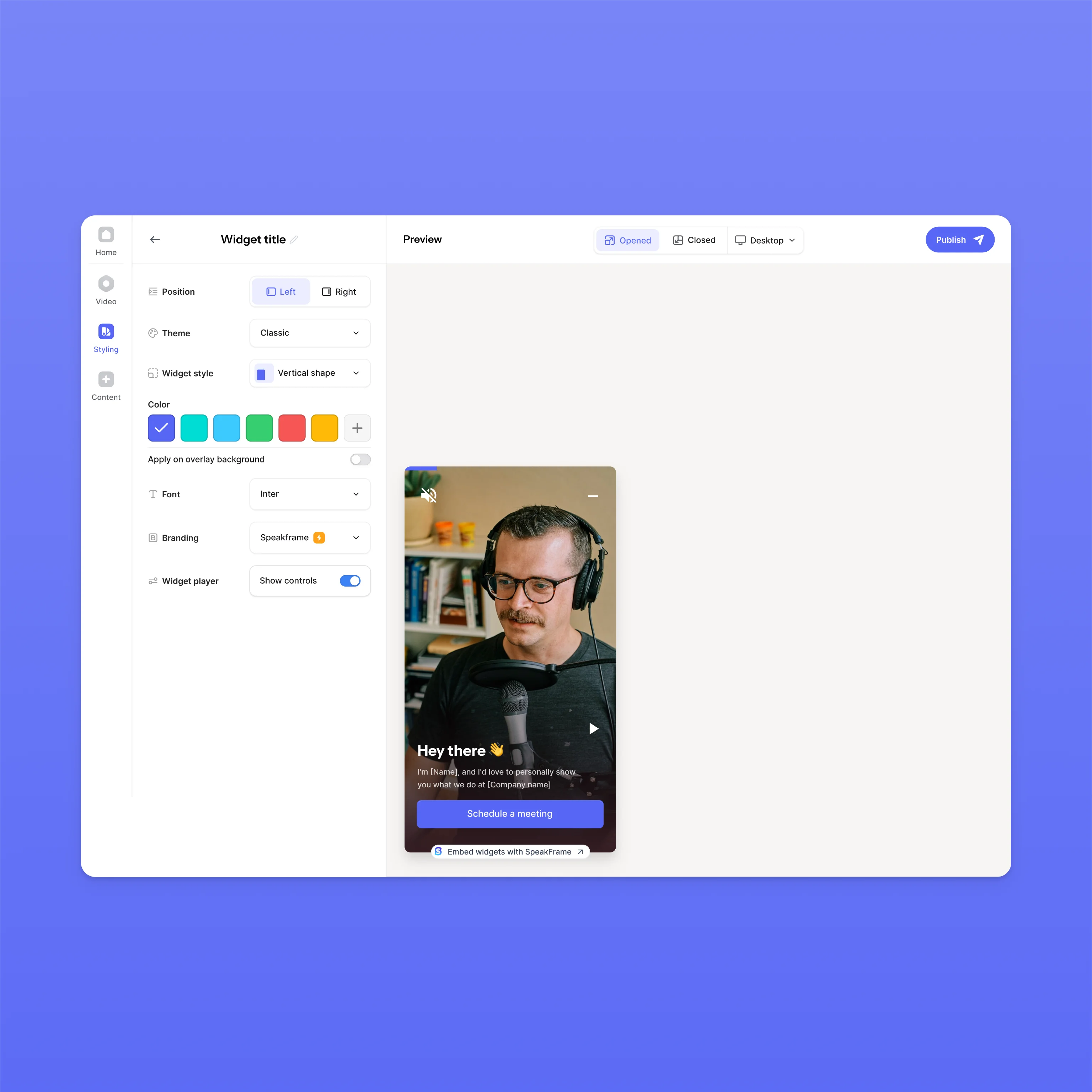 Speakframe · 2025 design work