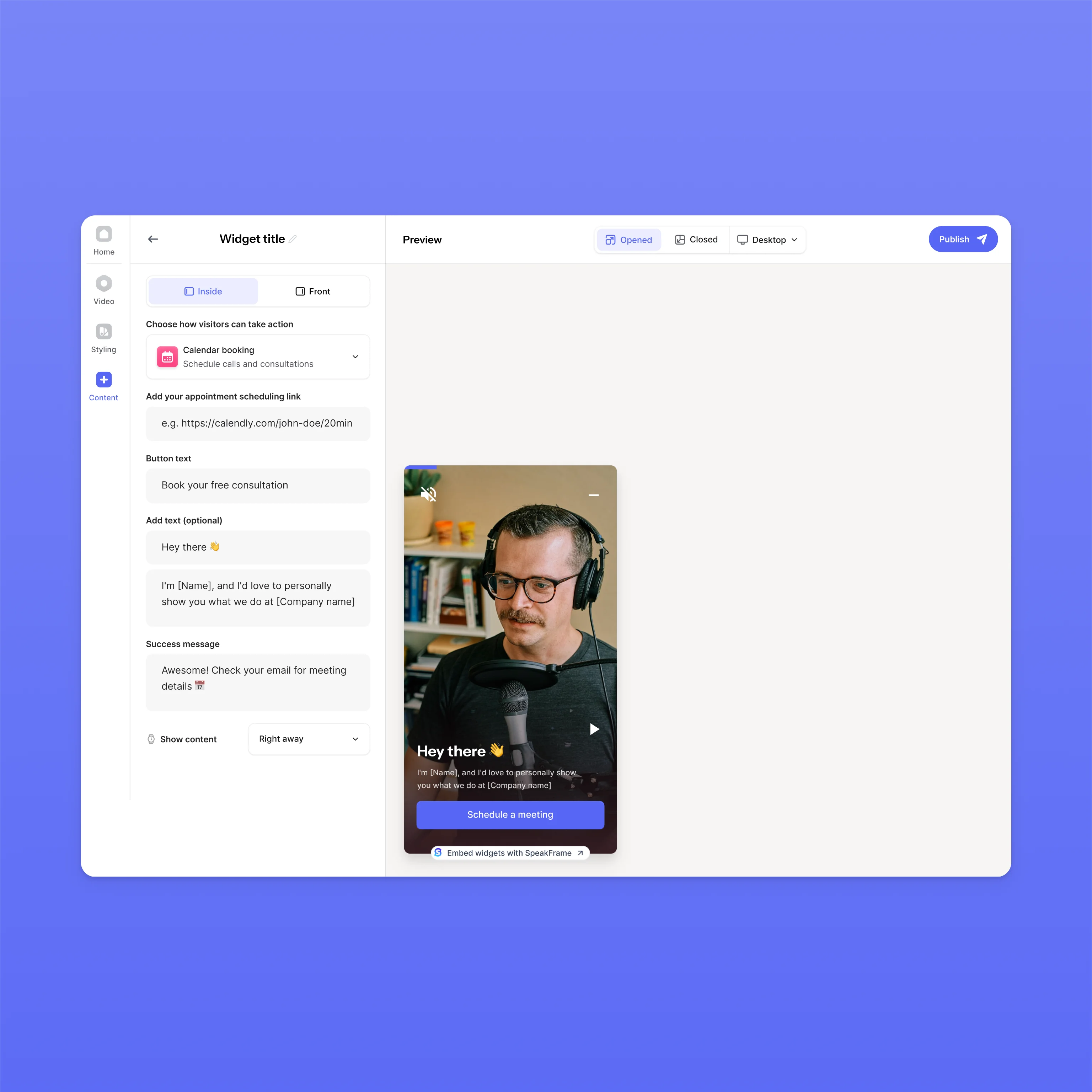 Speakframe · 2025 design work
